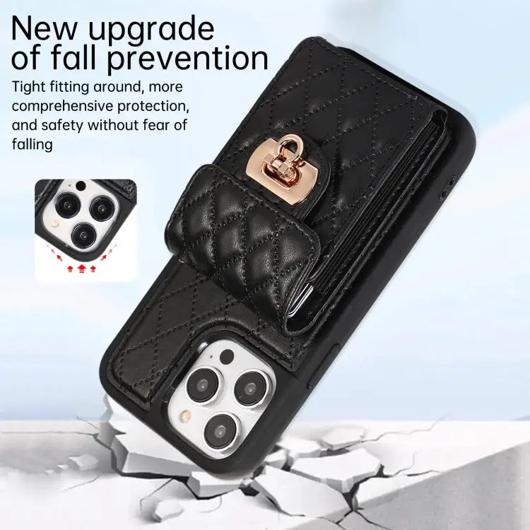 Card Slot Leather Phone Case with Short Lanyard For iPhone 14 Pro Max For iPhone 14 Pro For iPhone 14 For iPhone 14