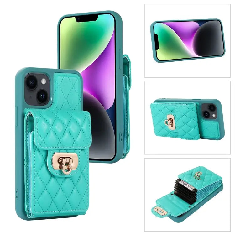 Card Slot Leather Phone Case with Short Lanyard For iPhone 14 Pro Max For iPhone 14 Pro For iPhone 14 For iPhone 14