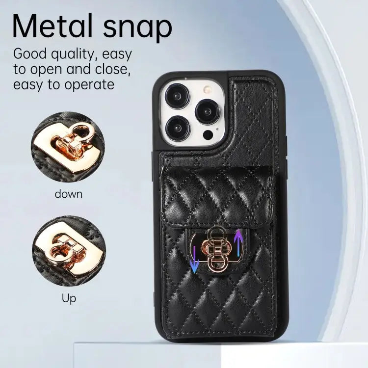 Card Slot Leather Phone Case with Short Lanyard For iPhone 14 Pro Max For iPhone 14 Pro For iPhone 14 For iPhone 14
