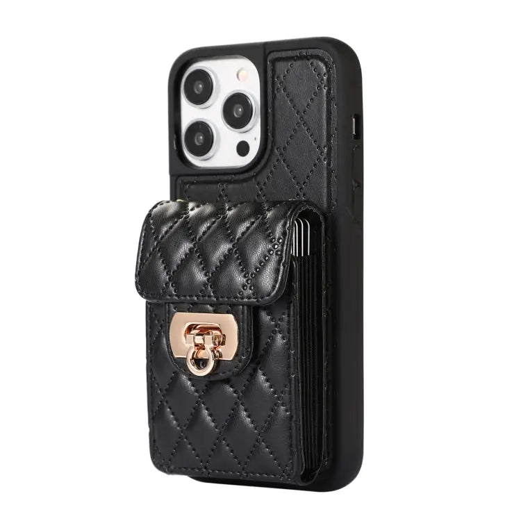 Card Slot Leather Phone Case with Short Lanyard For iPhone 14 Pro Max For iPhone 14 Pro For iPhone 14 For iPhone 14