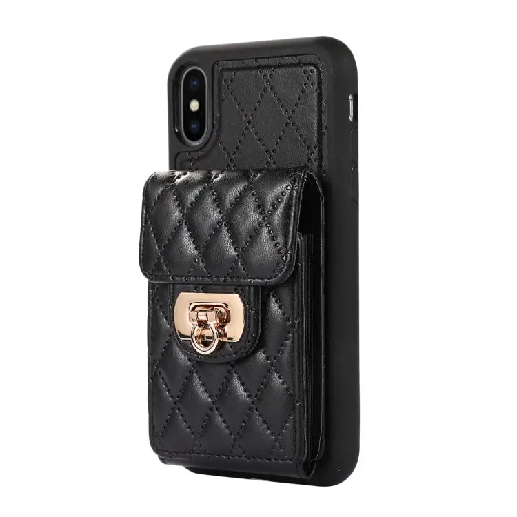 Card Slot Leather Phone Case with Short Lanyard For iPhone XS Max For iPhone XS / X For iPhone XR - Apple Accessories