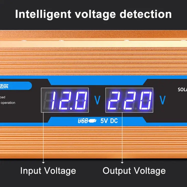 Carmaer 48V to 220V 2200W Car Multi-function Double Digital Display Inverter Household Power Converter 48V to 220V
