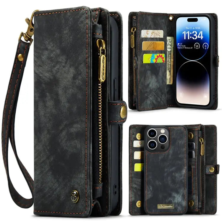 CaseMe 008 Detachable Multifunctional Leather Phone Case For iPhone 14 For iPhone 14 Plus For iPhone 14 Pro For iPhone