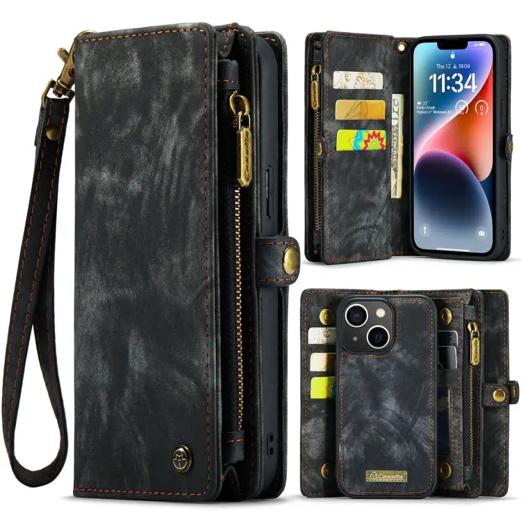 CaseMe 008 Detachable Multifunctional Leather Phone Case For iPhone 14 For iPhone 14 Plus For iPhone 14 Pro For iPhone