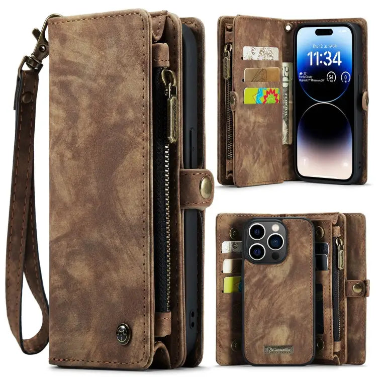 CaseMe 008 Detachable Multifunctional Leather Phone Case For iPhone 14 For iPhone 14 Plus For iPhone 14 Pro For iPhone