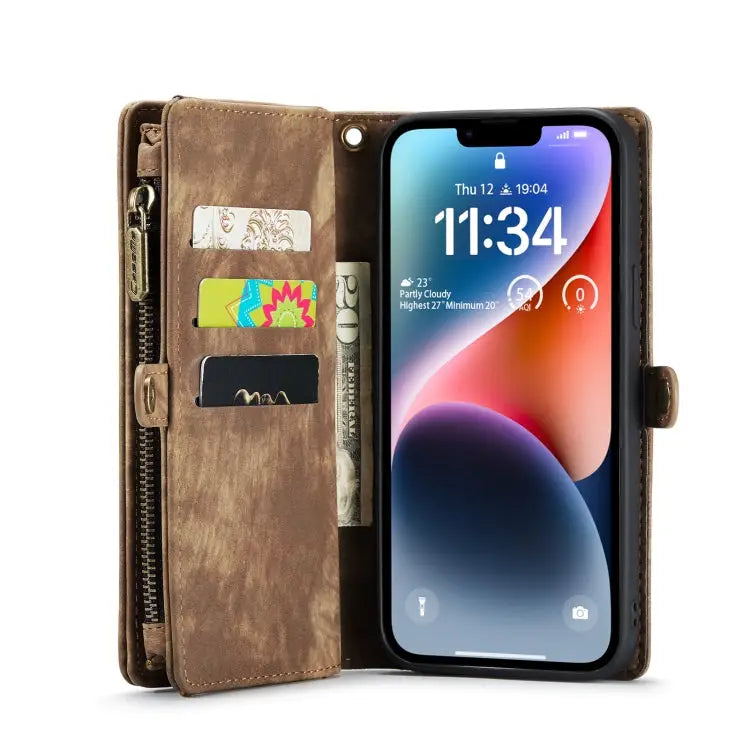 CaseMe 008 Detachable Multifunctional Leather Phone Case For iPhone 14 For iPhone 14 Plus For iPhone 14 Pro For iPhone