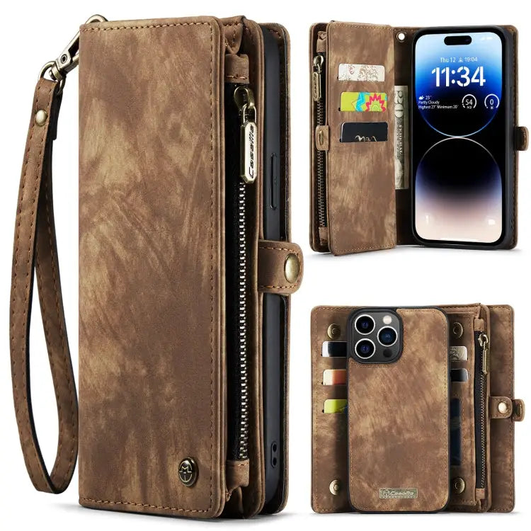 CaseMe 008 Detachable Multifunctional Leather Phone Case For iPhone 14 For iPhone 14 Plus For iPhone 14 Pro For iPhone