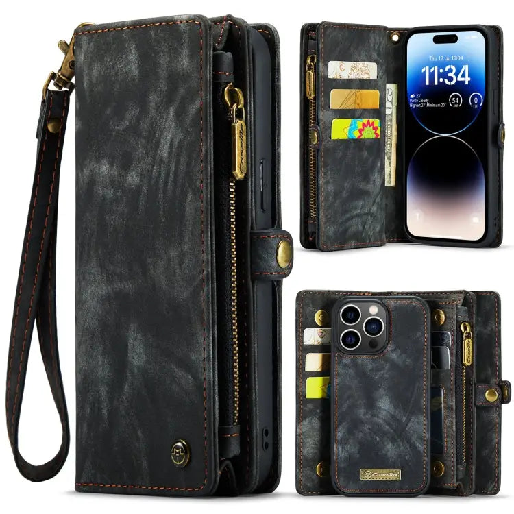 CaseMe 008 Detachable Multifunctional Leather Phone Case For iPhone 14 For iPhone 14 Plus For iPhone 14 Pro For iPhone