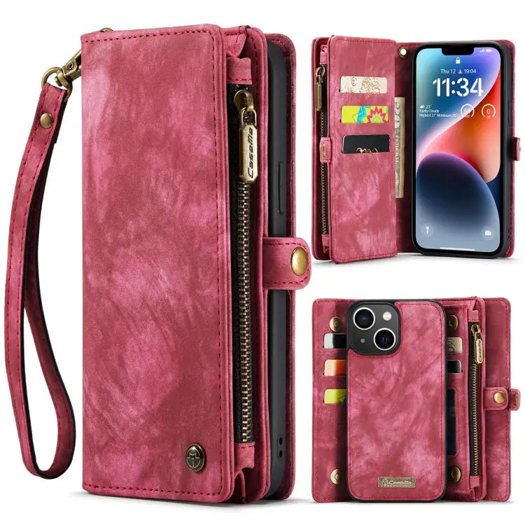 CaseMe 008 Detachable Multifunctional Leather Phone Case For iPhone 14 For iPhone 14 Plus For iPhone 14 Pro For iPhone