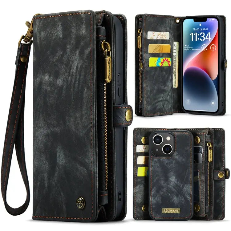 CaseMe 008 Detachable Multifunctional Leather Phone Case For iPhone 15 Pro Max For iPhone 15 Pro For iPhone 15 Plus