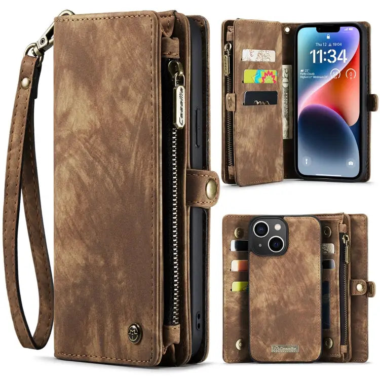 CaseMe 008 Detachable Multifunctional Leather Phone Case For iPhone 14 For iPhone 14 Plus For iPhone 14 Pro For iPhone