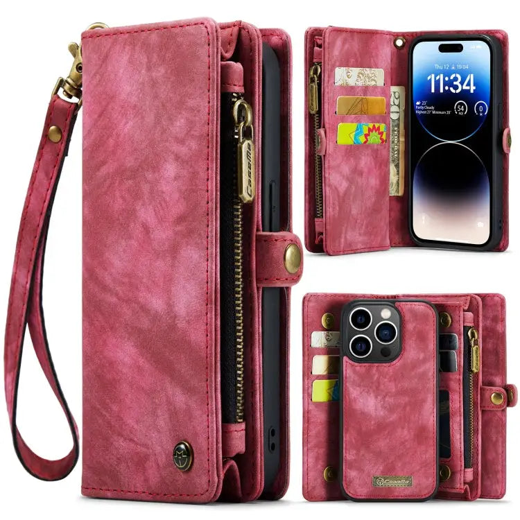 CaseMe 008 Detachable Multifunctional Leather Phone Case For iPhone 14 For iPhone 14 Plus For iPhone 14 Pro For iPhone