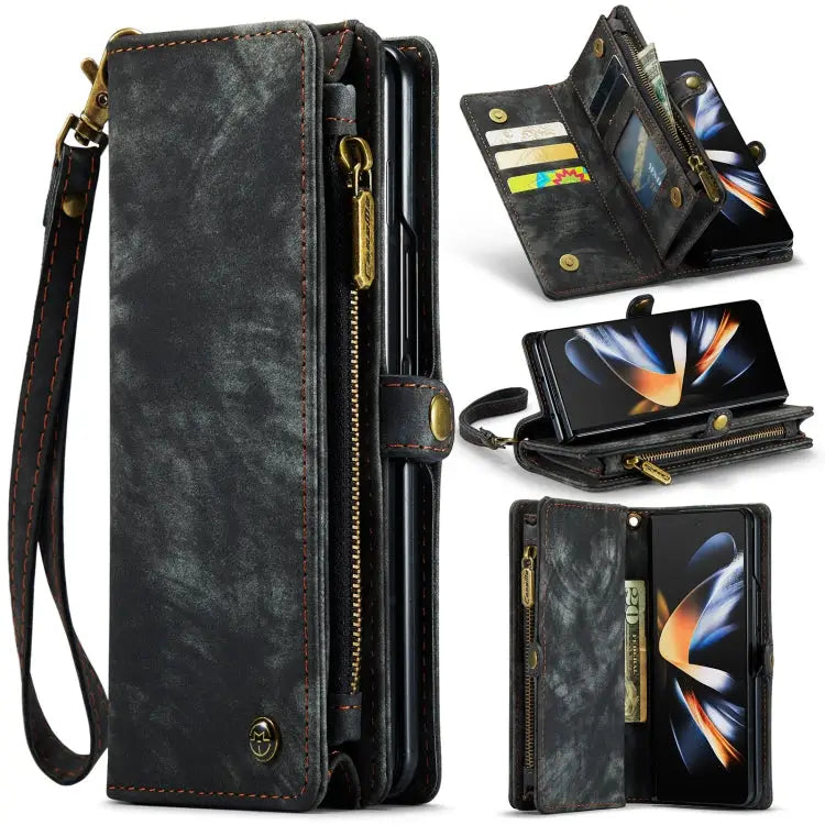 CaseMe 008 Detachable Multifunctional Leather Phone Case For Samsung Galaxy Z Fold4 - For Samsung Galaxy Z Fold4