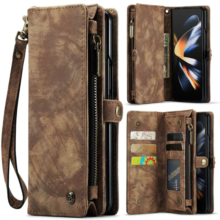 CaseMe 008 Detachable Multifunctional Leather Phone Case For Samsung Galaxy Z Fold4 - For Samsung Galaxy Z Fold4
