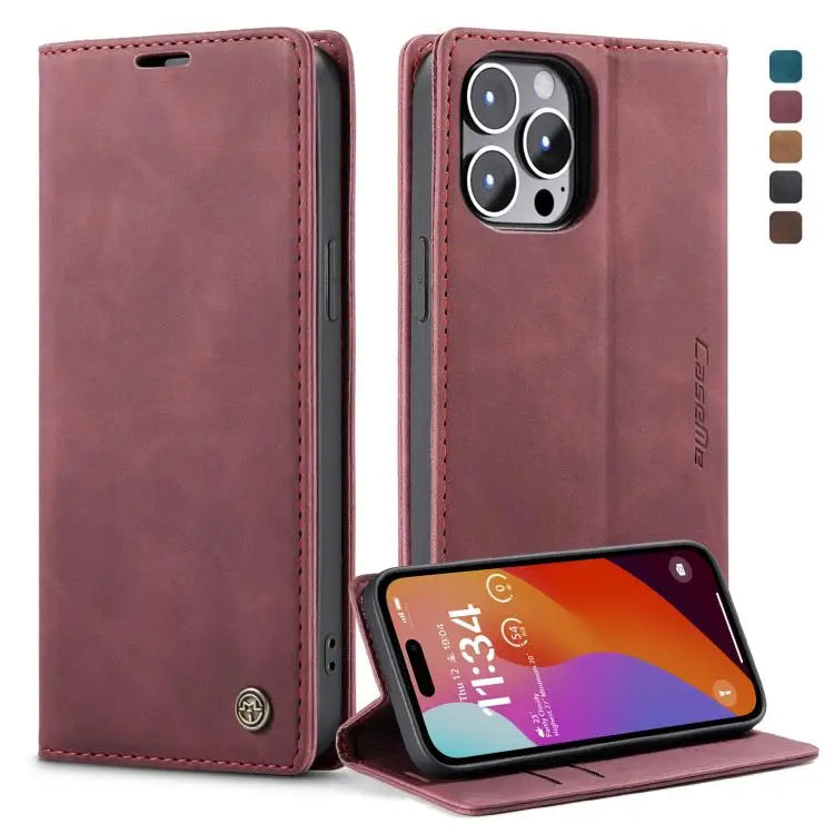 CaseMe 013 Multifunctional Horizontal Flip Leather Phone Case For iPhone 15 Pro Max For iPhone 15 Pro For iPhone 15