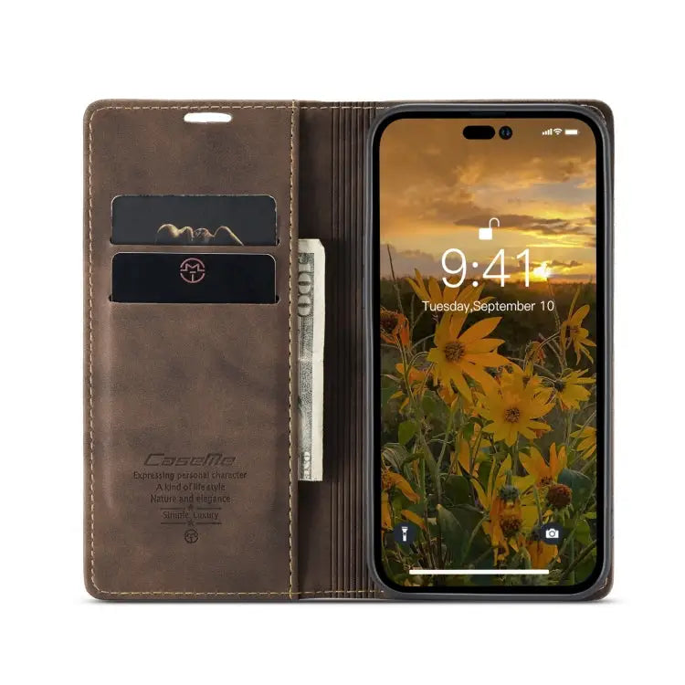CaseMe 013 Multifunctional Horizontal Flip Leather Phone Case For iPhone 15 Pro Max For iPhone 15 Pro For iPhone 15