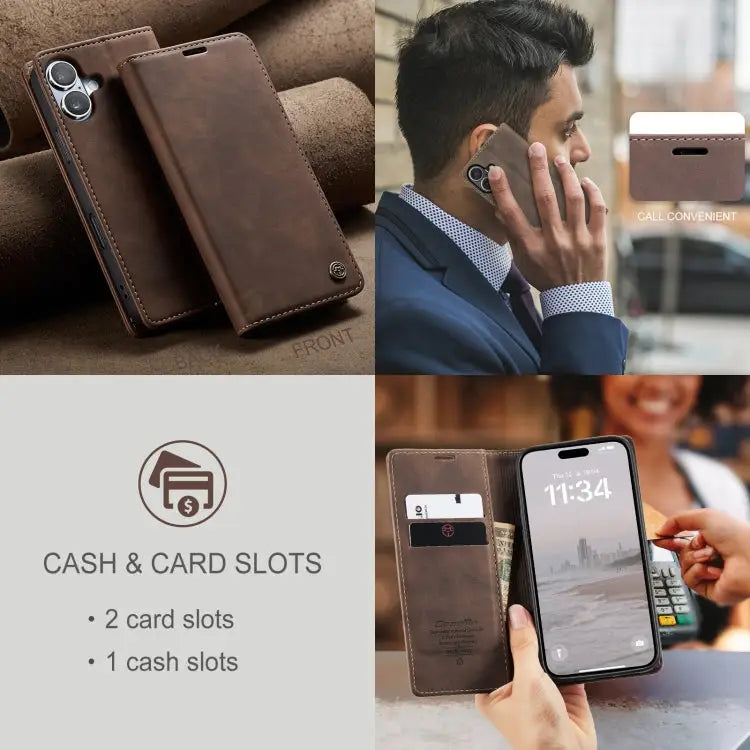 CaseMe 013 Multifunctional Horizontal Flip Leather Phone Case - Apple Accessories
