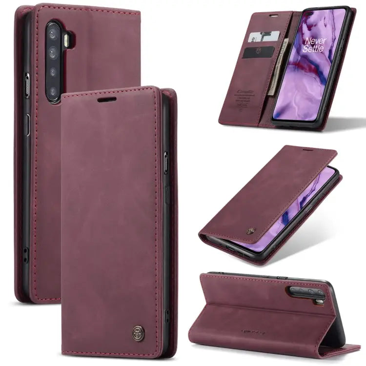 CaseMe-013 Multifunctional Retro Frosted Horizontal Flip Leather Case with Card Slot & Holder & Wallet For iPhone 12