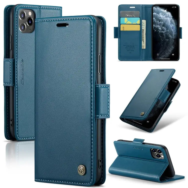 CaseMe 023 Butterfly Buckle Litchi Texture RFID Anti-theft Leather Phone Case For iPhone 11 Pro For iPhone 11 Pro Max