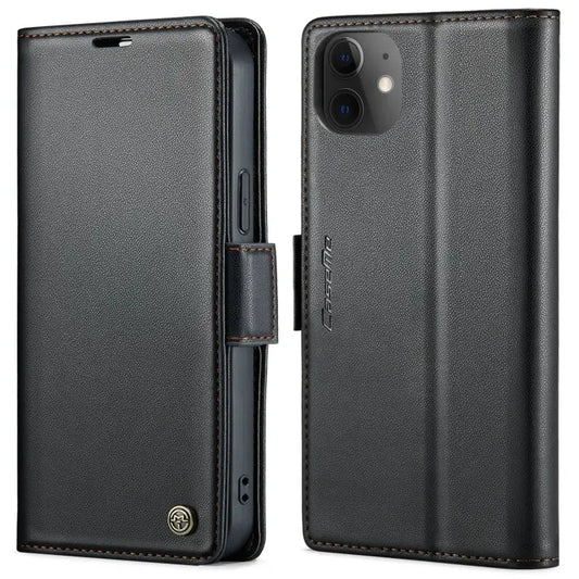 CaseMe 023 Butterfly Buckle Litchi Texture RFID Anti-theft Leather Phone Case For iPhone 12 / 12 Pro For iPhone 12 Pro