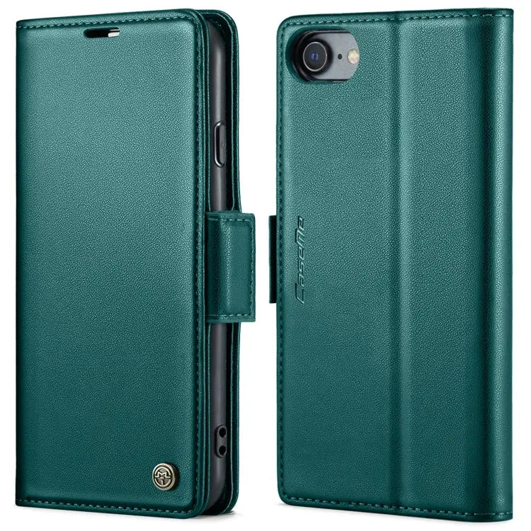 CaseMe 023 Butterfly Buckle Litchi Texture RFID Anti-theft Leather Phone Case - For iPhone SE 2022/SE 2020/6/7/8