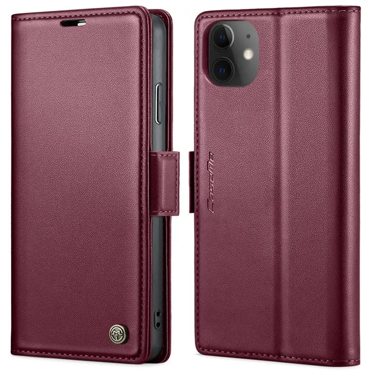 CaseMe 023 Butterfly Buckle Litchi Texture RFID Anti-theft Leather Phone Case For iPhone 12 / 12 Pro For iPhone 12 Pro