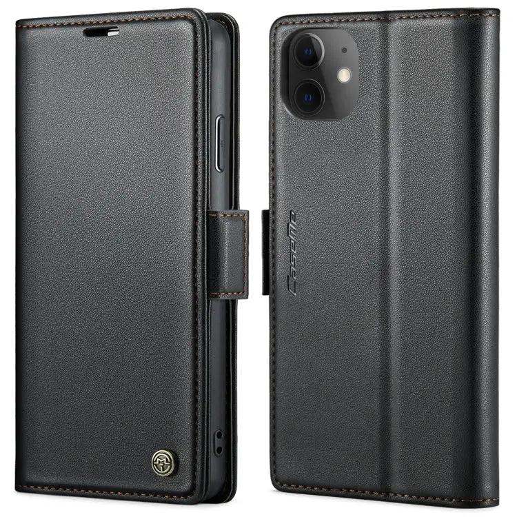 CaseMe 023 Butterfly Buckle Litchi Texture RFID Anti-theft Leather Phone Case For iPhone 12 / 12 Pro For iPhone 12 Pro