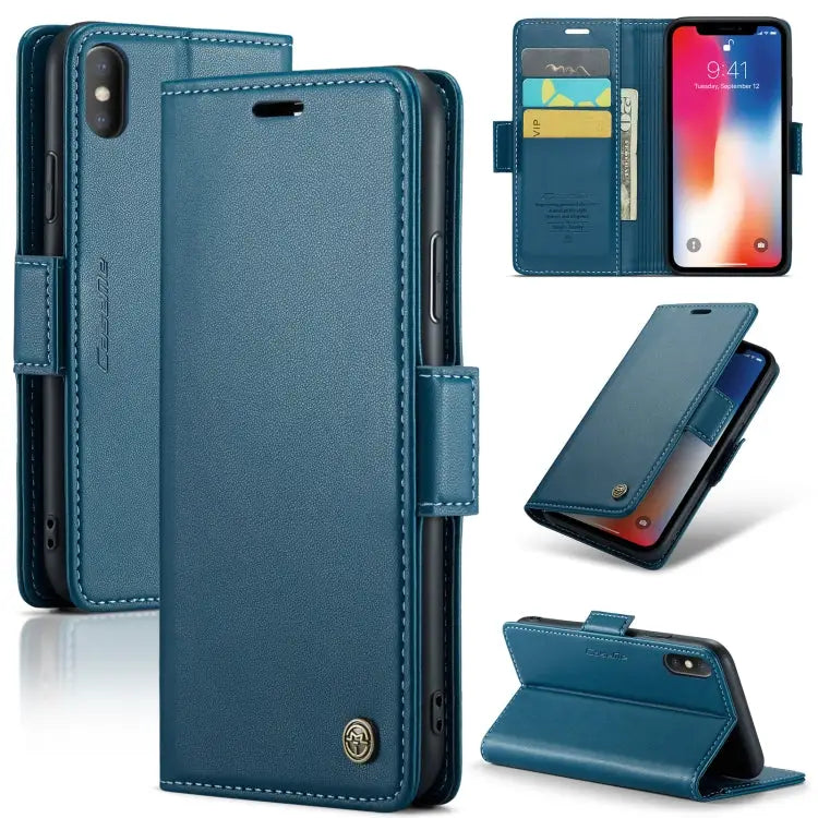 CaseMe 023 Butterfly Buckle Litchi Texture RFID Anti-theft Leather Phone Case For iPhone 11 Pro For iPhone 11 Pro Max