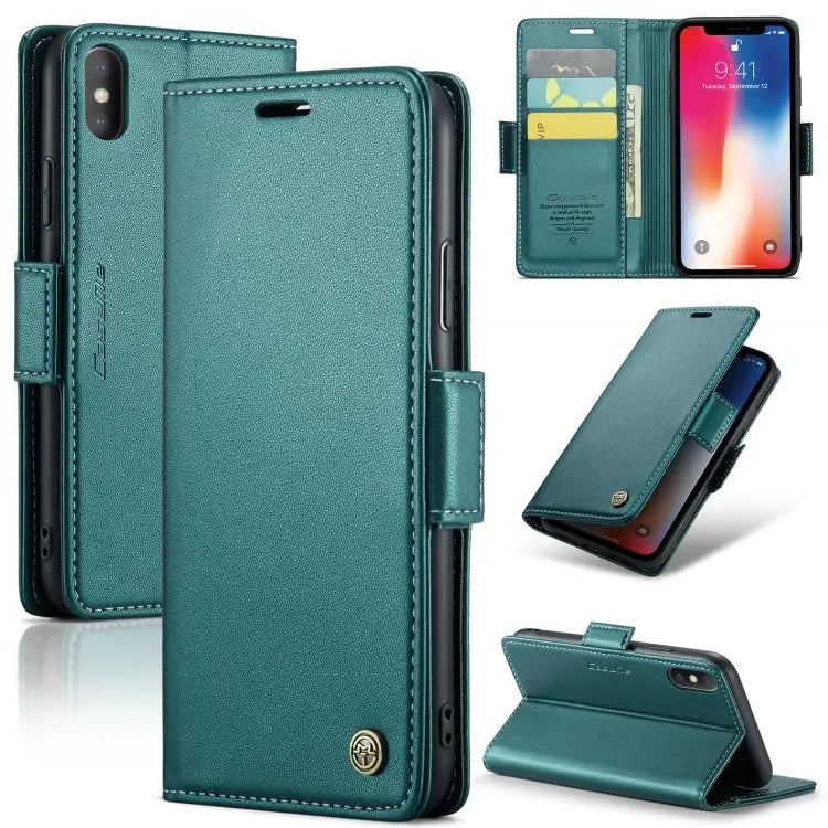 CaseMe 023 Butterfly Buckle Litchi Texture RFID Anti-theft Leather Phone Case For iPhone 11 Pro For iPhone 11 Pro Max