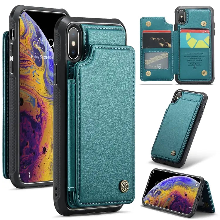 CaseMe C22 Card Slots Holder RFID Anti-theft Phone Case For iPhone 11 Pro For iPhone XS / X For iPhone XR For iPhone XS