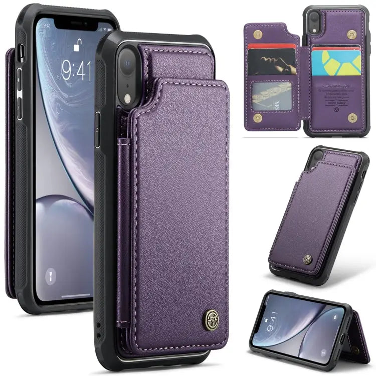 CaseMe C22 Card Slots Holder RFID Anti-theft Phone Case For iPhone 11 Pro For iPhone XS / X For iPhone XR For iPhone XS