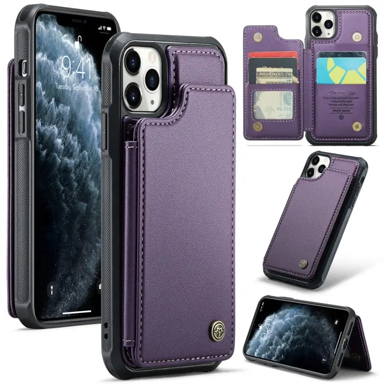 CaseMe C22 Card Slots Holder RFID Anti-theft Phone Case For iPhone 11 Pro For iPhone XS / X For iPhone XR For iPhone XS