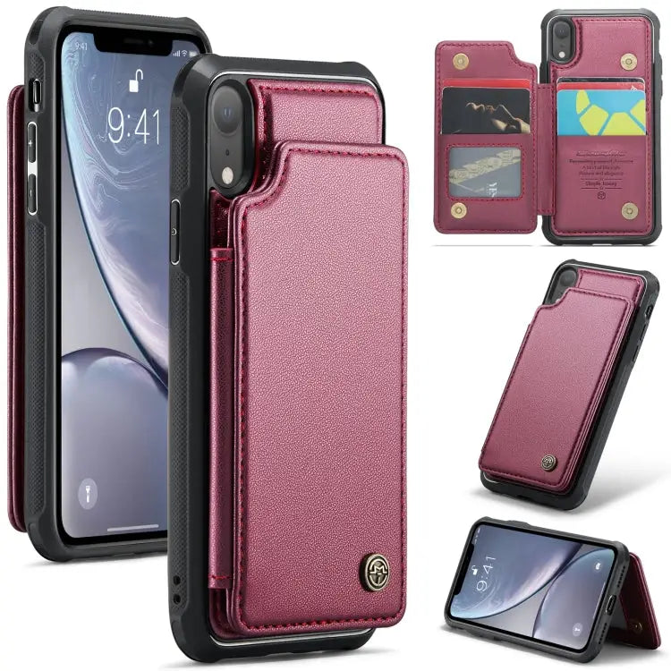 CaseMe C22 Card Slots Holder RFID Anti-theft Phone Case For iPhone 11 Pro For iPhone XS / X For iPhone XR For iPhone XS