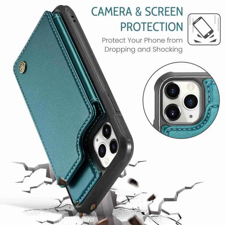CaseMe C22 Card Slots Holder RFID Anti-theft Phone Case For iPhone 11 Pro For iPhone XS / X For iPhone XR For iPhone XS