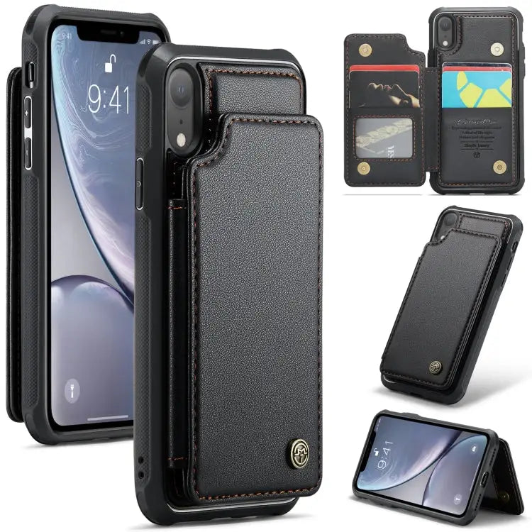 CaseMe C22 Card Slots Holder RFID Anti-theft Phone Case For iPhone 11 Pro For iPhone XS / X For iPhone XR For iPhone XS