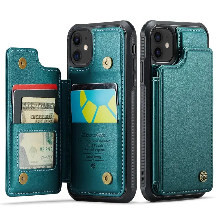 CaseMe C22 Card Slots Holder RFID Anti-theft Phone Case For iPhone 12 / 12 Pro For iPhone 12 Pro Max For iPhone 11 Pro