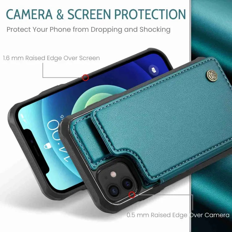 CaseMe C22 Card Slots Holder RFID Anti-theft Phone Case For iPhone 12 / 12 Pro For iPhone 12 Pro Max For iPhone 11 Pro