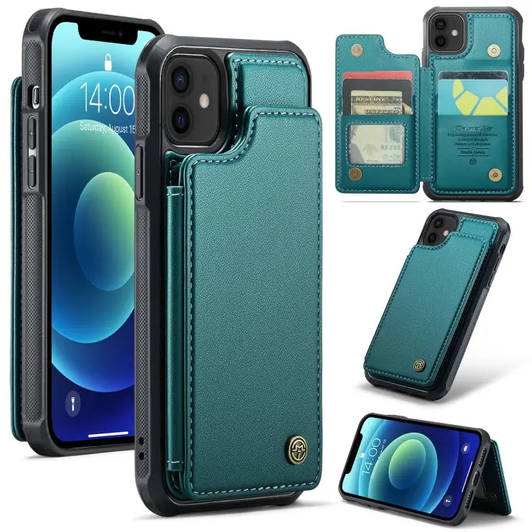 CaseMe C22 Card Slots Holder RFID Anti-theft Phone Case For iPhone 12 / 12 Pro For iPhone 12 Pro Max For iPhone 11 Pro