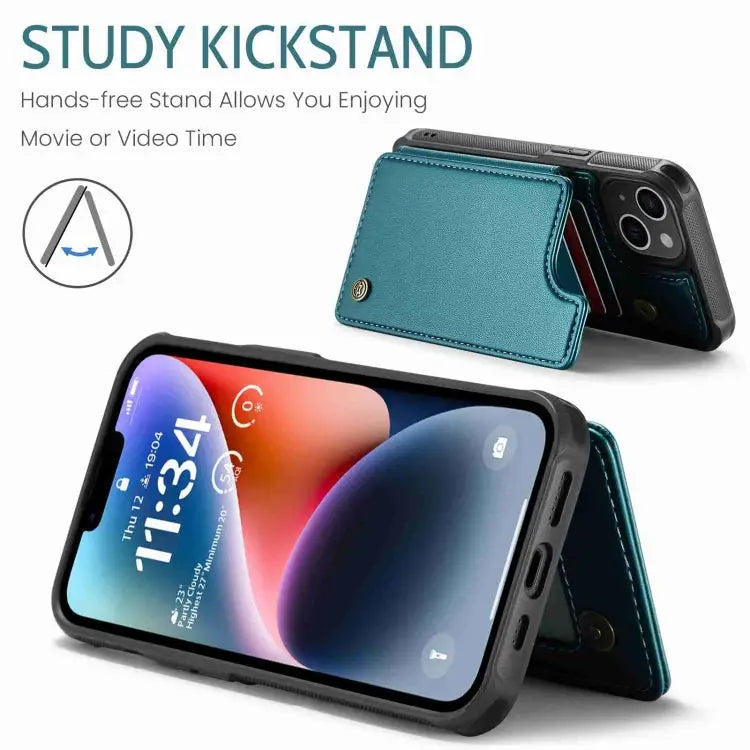 CaseMe C22 Card Slots Holder RFID Anti-theft Phone Case For iPhone 14 Plus For iPhone 14 For iPhone 14 Pro For iPhone