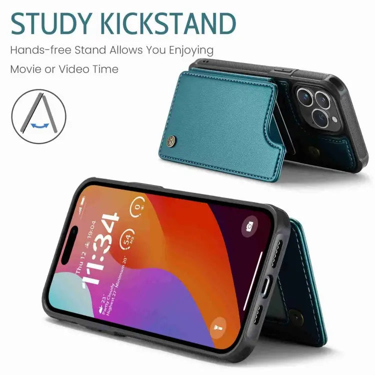 CaseMe C22 Card Slots Holder RFID Anti-theft Phone Case For iPhone 15 Pro Max For iPhone 15 Pro For iPhone 15 Plus
