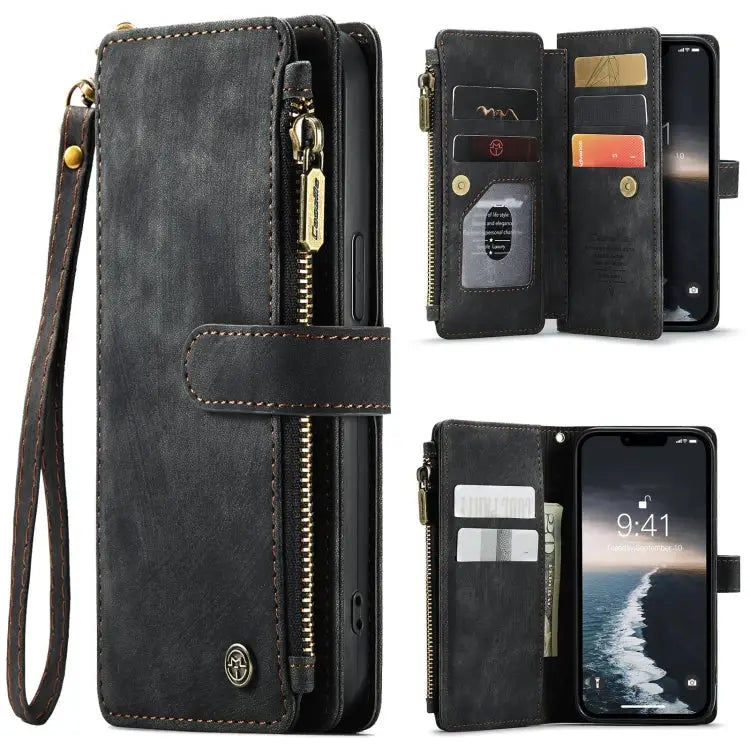 CaseMe C30 Multifunctional Leather Phone Case For iPhone 15 Pro Max For iPhone 15 Pro For iPhone 15 Plus For iPhone 15