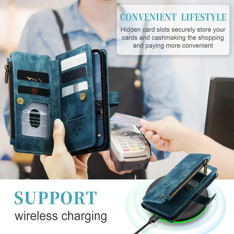 CaseMe C30 Multifunctional Leather Phone Case For iPhone 15 Pro Max For iPhone 15 Pro For iPhone 15 Plus For iPhone 15