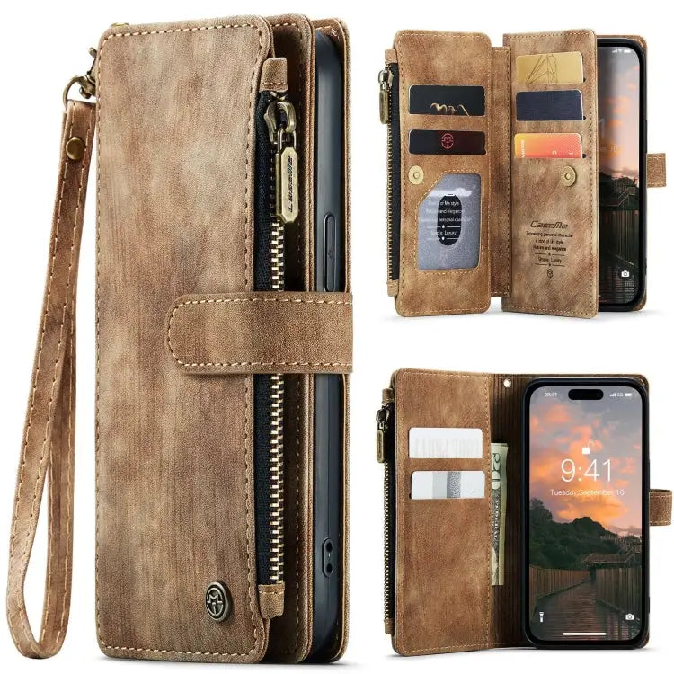 CaseMe C30 Multifunctional Leather Phone Case For iPhone 15 Pro Max For iPhone 15 Pro For iPhone 15 Plus For iPhone 15