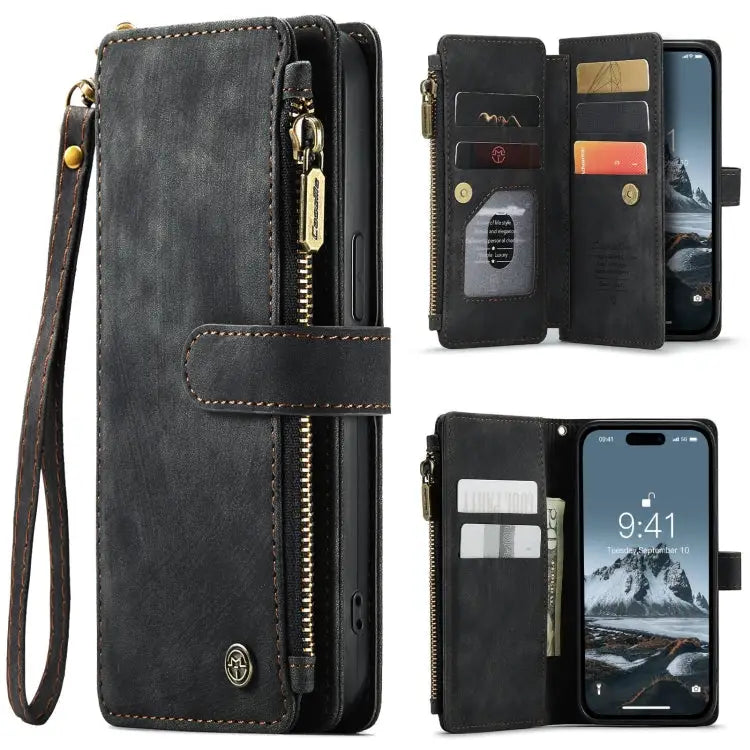 CaseMe C30 Multifunctional Leather Phone Case For iPhone 15 Pro Max For iPhone 15 Pro For iPhone 15 Plus For iPhone 15