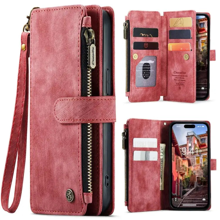 CaseMe C30 Multifunctional Leather Phone Case For iPhone 15 Pro Max For iPhone 15 Pro For iPhone 15 Plus For iPhone 15