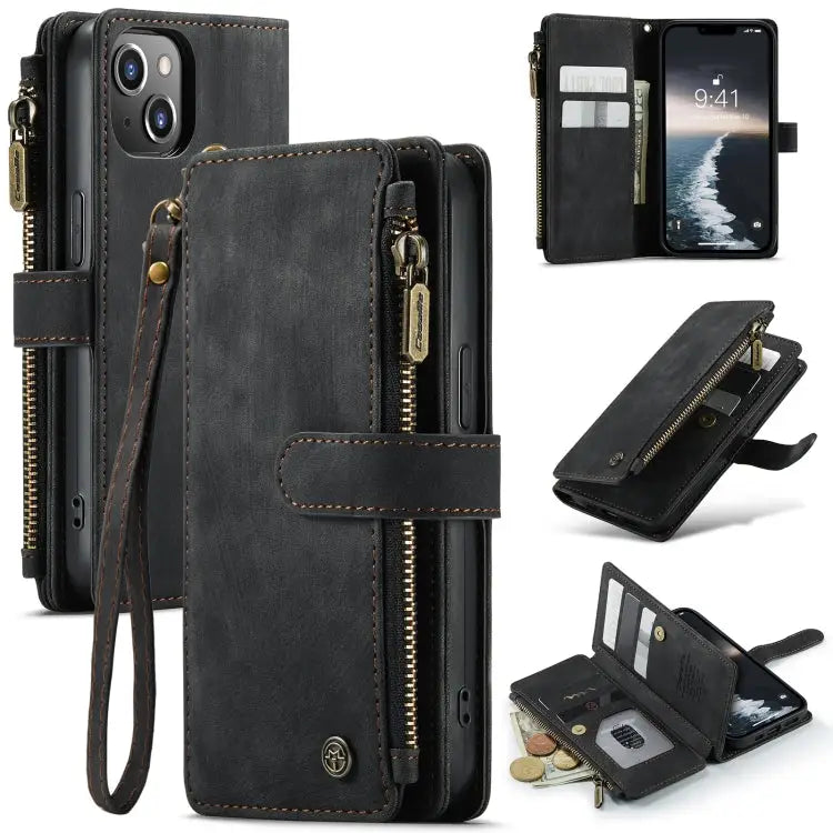 CaseMe C30 Multifunctional Phone Leather Case For iPhone 14 For iPhone 14 Plus For iPhone 14 Pro For iPhone 14 Pro Max