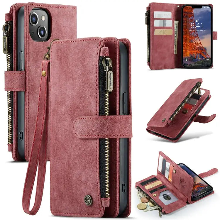 CaseMe C30 Multifunctional Phone Leather Case For iPhone 14 For iPhone 14 Plus For iPhone 14 Pro For iPhone 14 Pro Max