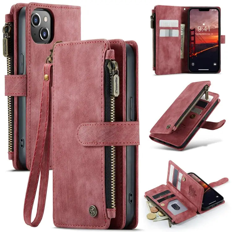 CaseMe C30 Multifunctional Phone Leather Case For iPhone 14 For iPhone 14 Plus For iPhone 14 Pro For iPhone 14 Pro Max