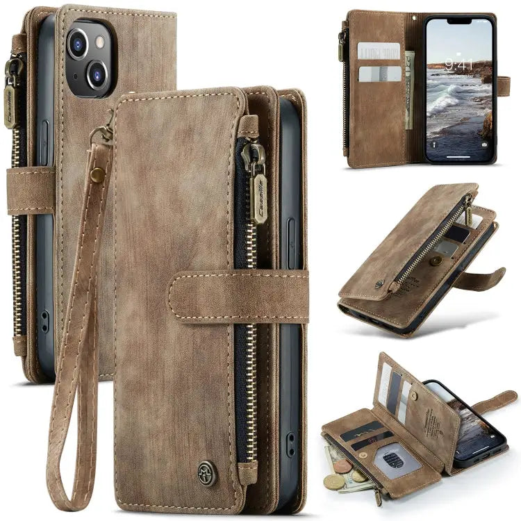 CaseMe C30 Multifunctional Phone Leather Case For iPhone 14 For iPhone 14 Plus For iPhone 14 Pro For iPhone 14 Pro Max