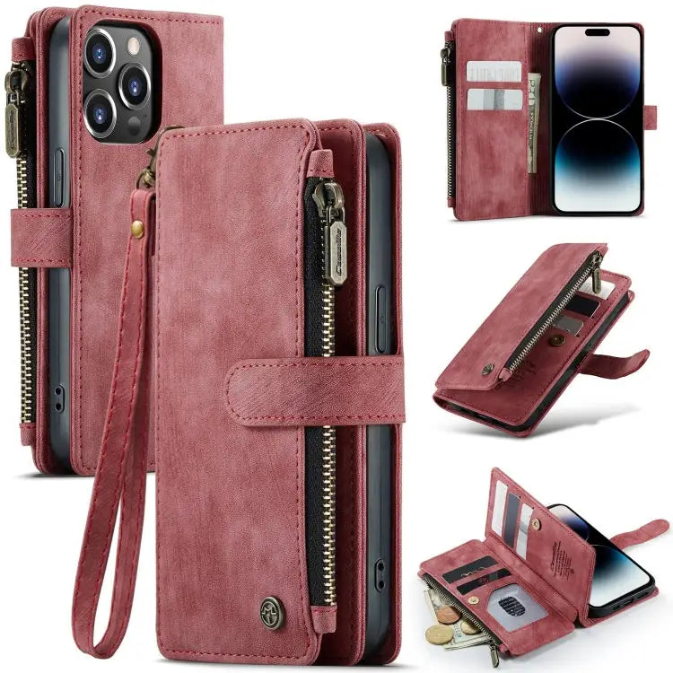 CaseMe C30 Multifunctional Phone Leather Case For iPhone 14 For iPhone 14 Plus For iPhone 14 Pro For iPhone 14 Pro Max